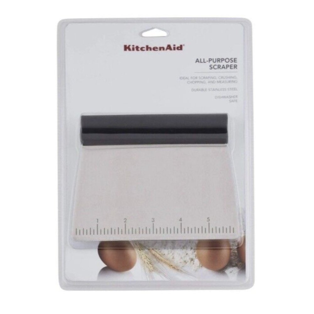 KitchenAid All Purpose Stainless Steel Scraper/Chopper/Cutter with Measurement S